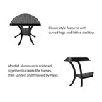 Ensemble de canapé d'angle de patio Elm Plus 2 pièces en aluminium moulé avec coussins beiges