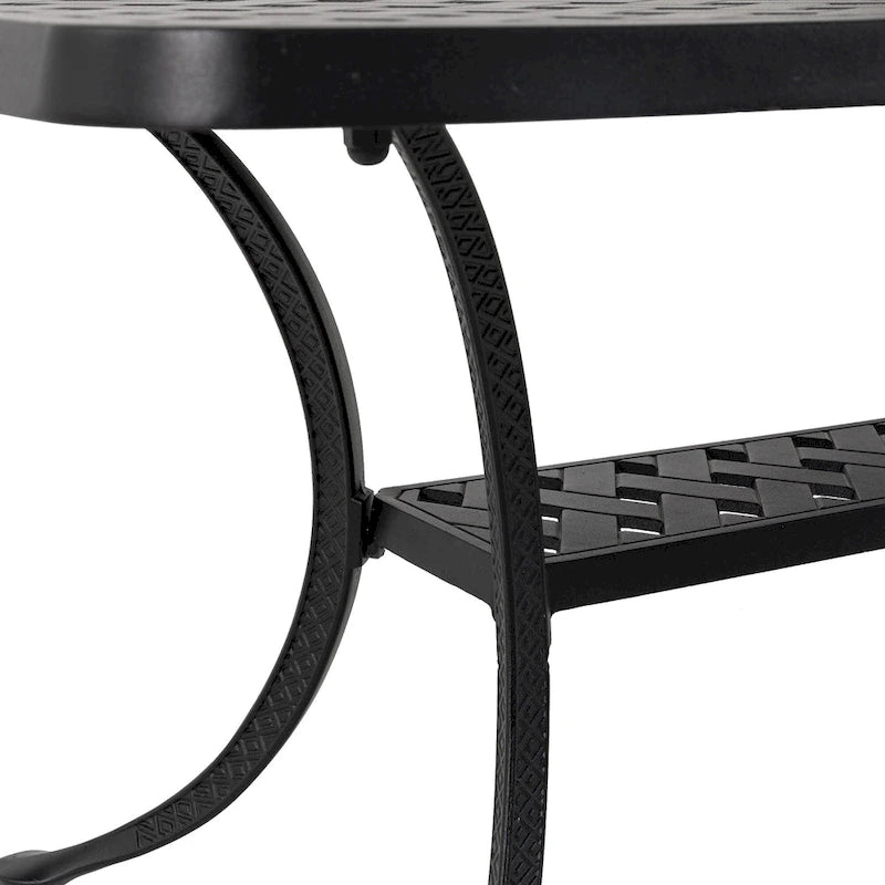 Ensemble de canapé d'angle de patio Elm Plus 2 pièces en aluminium moulé avec coussins beiges
