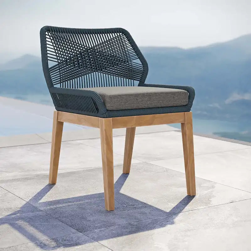 Chaise de salle à manger d'extérieur Wellspring en bois de teck