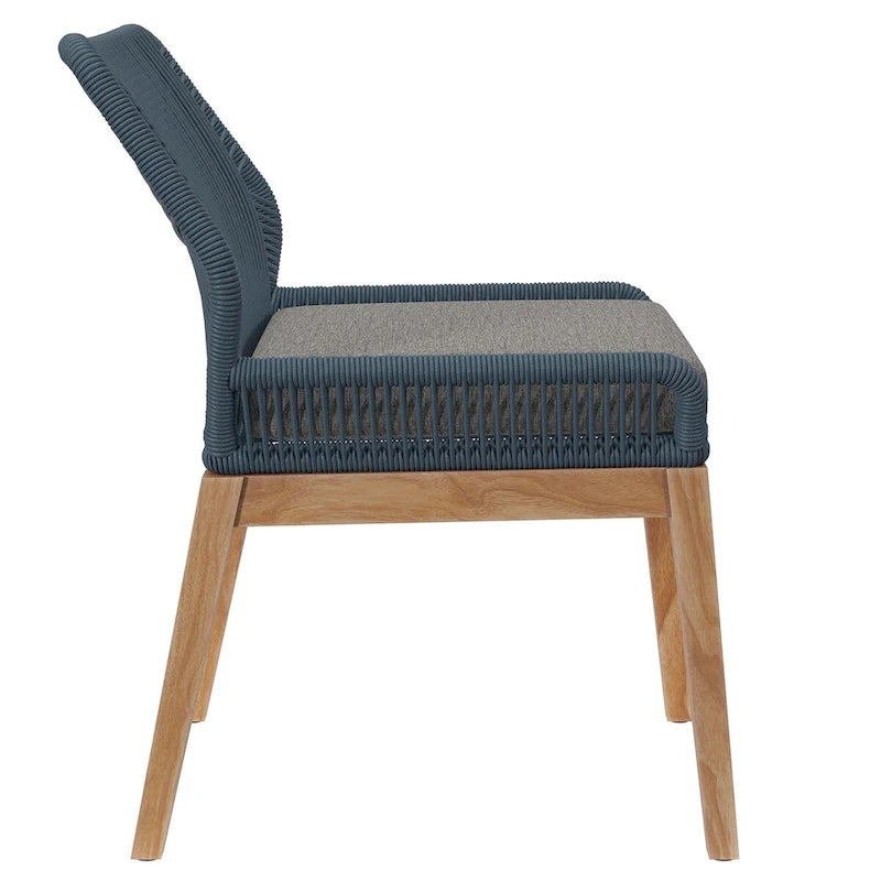 Chaise de salle à manger d'extérieur Wellspring en bois de teck