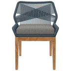Chaise de salle à manger d'extérieur Wellspring en bois de teck