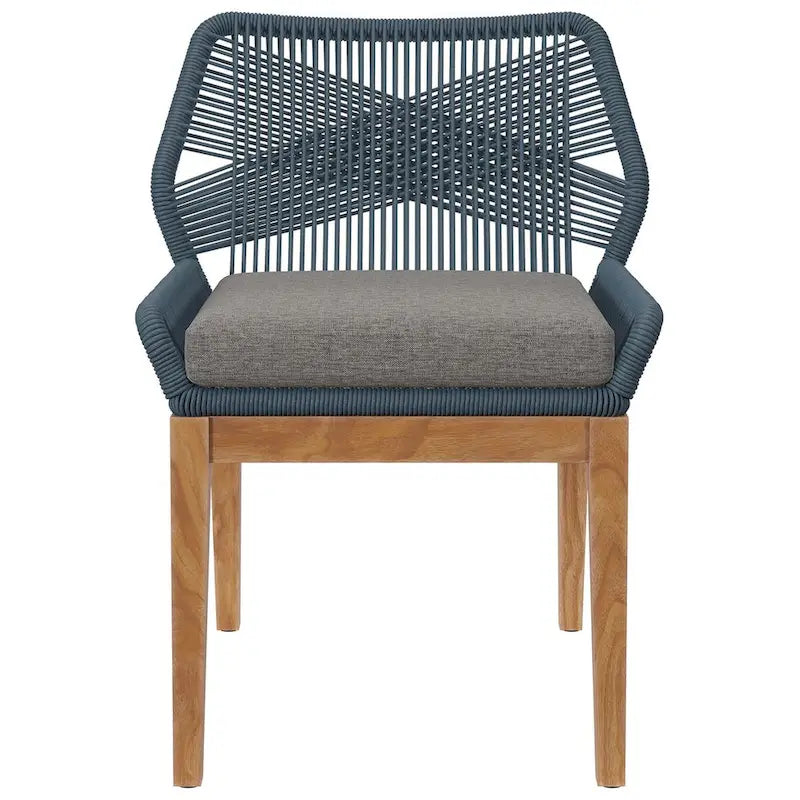 Chaise de salle à manger d'extérieur Wellspring en bois de teck