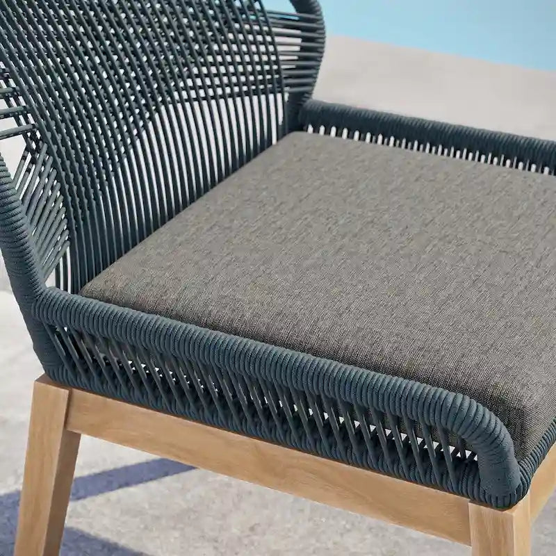 Chaise de salle à manger d'extérieur Wellspring en bois de teck