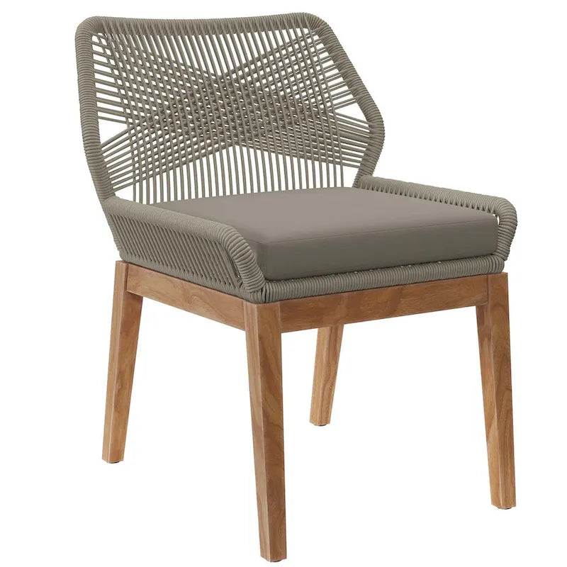 Chaise de salle à manger d'extérieur Wellspring en bois de teck