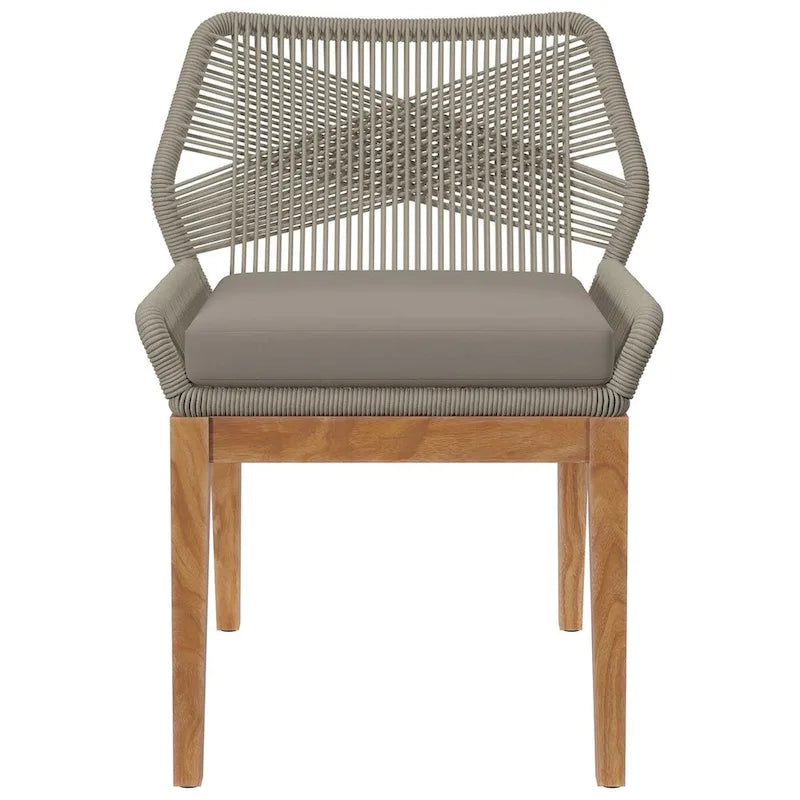 Chaise de salle à manger d'extérieur Wellspring en bois de teck