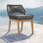 Chaise de salle à manger d'extérieur Wellspring en bois de teck