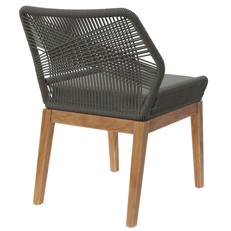 Chaise de salle à manger d'extérieur Wellspring en bois de teck
