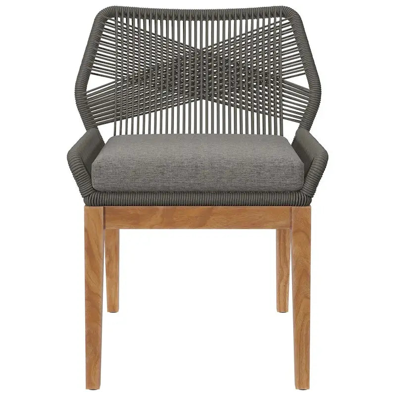 Chaise de salle à manger d'extérieur Wellspring en bois de teck