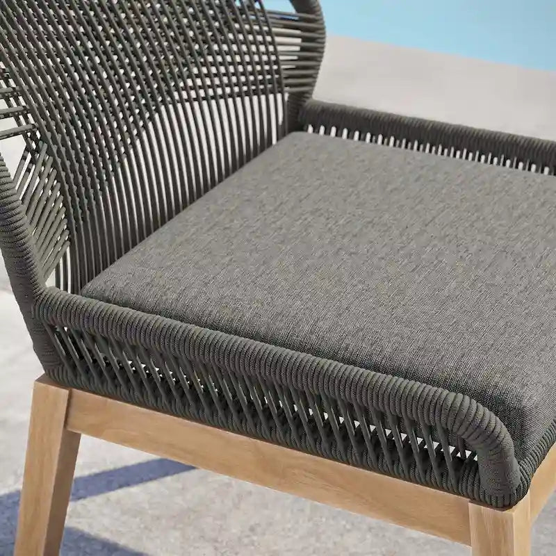 Chaise de salle à manger d'extérieur Wellspring en bois de teck