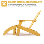 Pouf ottoman Adirondack pour patio, jardin ou véranda