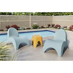 Chaises Angel Trumpet avec table d'appoint Mallorca