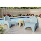 Chaises Angel Trumpet avec table d'appoint Mallorca