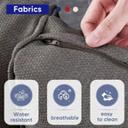 Ensemble table basse, fauteuil pivotant et repose-pieds pour patio - Marron