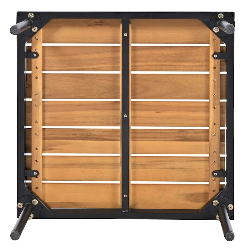 Ensemble de canapé d'angle 8 pièces pour patio avec table basse