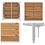 Ensemble de canapé d'angle 8 pièces pour patio avec table basse