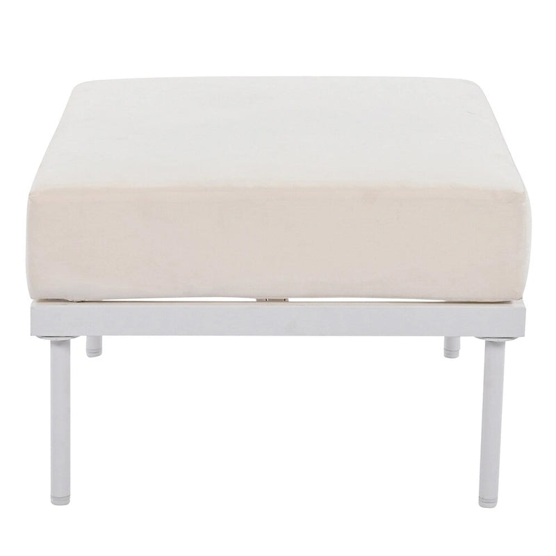 Ensemble de canapé d'angle 8 pièces pour patio avec table basse