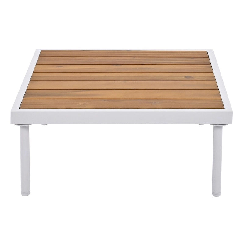 Ensemble de canapé d'angle 8 pièces pour patio avec table basse