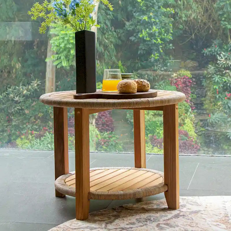 Table d'appoint d'extérieur en teck Cambridge Casual Seaside