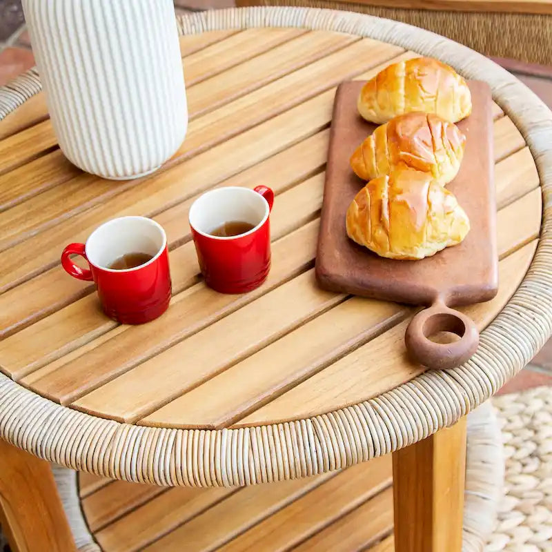 Table d'appoint d'extérieur en teck Cambridge Casual Seaside