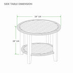 Table d'appoint d'extérieur en teck Cambridge Casual Seaside