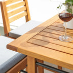 Table de bar en bois pour patio, dimensions : 46 po L x 24 po l x 42 po H