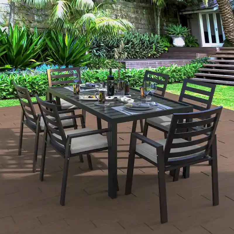 Ensemble de 2 fauteuils de jardin LeisureMod Chelsea en aluminium avec coussins - 34,84