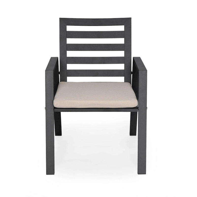 Ensemble de 2 fauteuils de jardin LeisureMod Chelsea en aluminium avec coussins - 34,84
