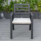 Ensemble de 2 fauteuils de jardin LeisureMod Chelsea en aluminium avec coussins - 34,84