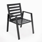Ensemble de 2 fauteuils de jardin LeisureMod Chelsea en aluminium avec coussins - 34,84