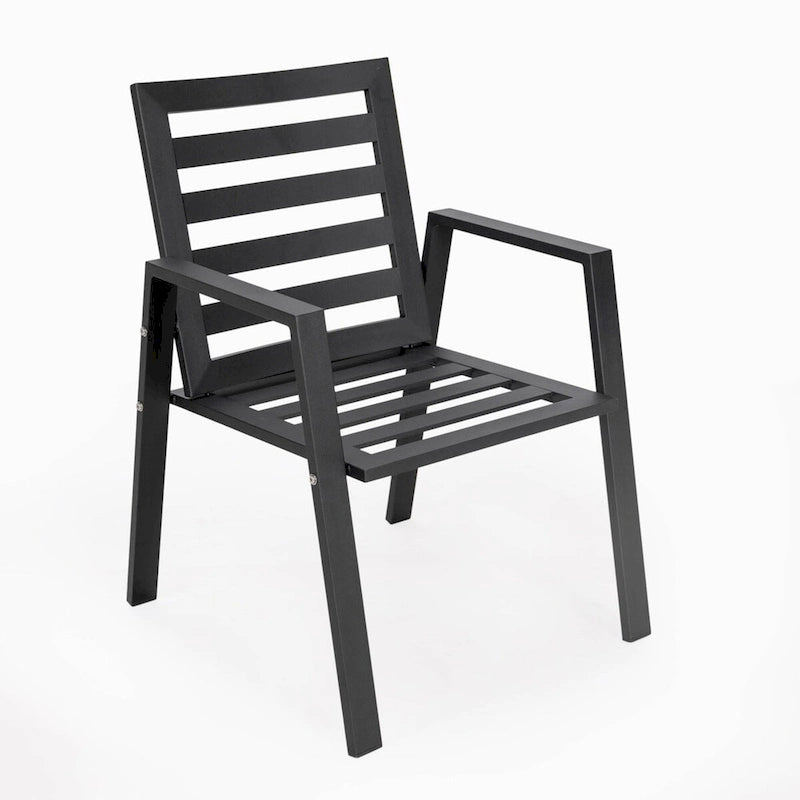 Ensemble de 2 fauteuils de jardin LeisureMod Chelsea en aluminium avec coussins - 34,84