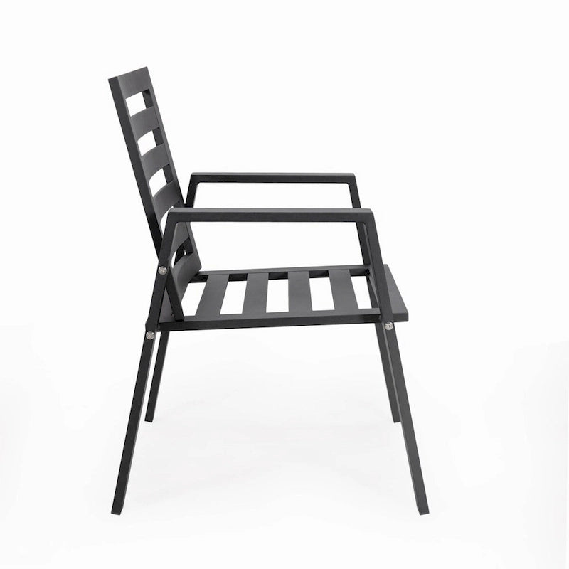 Ensemble de 2 fauteuils de jardin LeisureMod Chelsea en aluminium avec coussins - 34,84