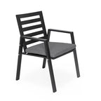 Ensemble de 2 fauteuils de jardin LeisureMod Chelsea en aluminium avec coussins - 34,84