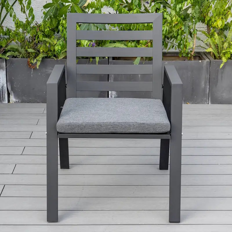 Ensemble de 2 fauteuils de jardin LeisureMod Chelsea en aluminium avec coussins - 34,84