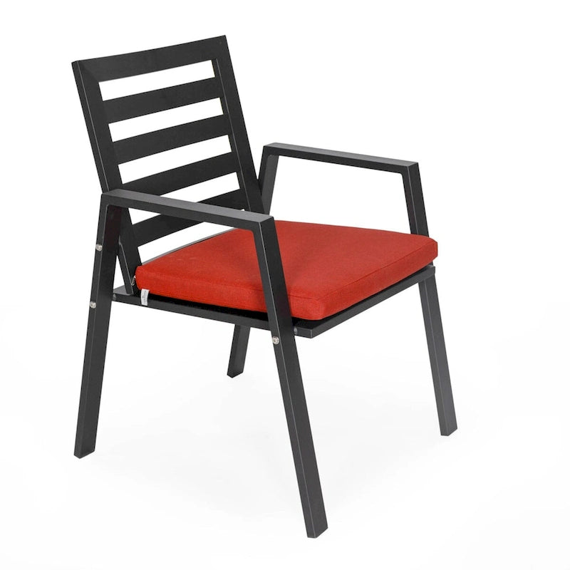 Ensemble de 2 fauteuils de jardin LeisureMod Chelsea en aluminium avec coussins - 34,84