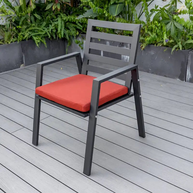 Ensemble de 2 fauteuils de jardin LeisureMod Chelsea en aluminium avec coussins - 34,84
