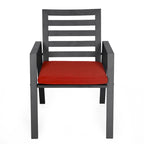 Ensemble de 2 fauteuils de jardin LeisureMod Chelsea en aluminium avec coussins - 34,84