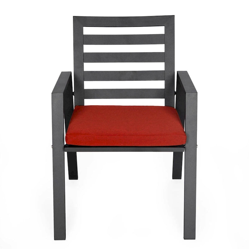 Ensemble de 2 fauteuils de jardin LeisureMod Chelsea en aluminium avec coussins - 34,84