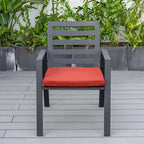 Ensemble de 2 fauteuils de jardin LeisureMod Chelsea en aluminium avec coussins - 34,84