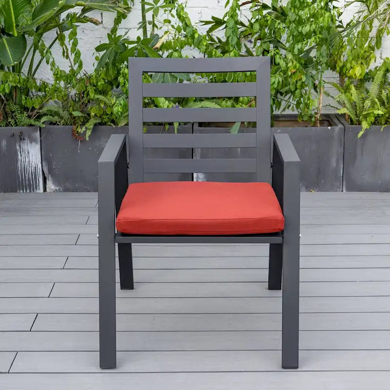 Ensemble de 2 fauteuils de jardin LeisureMod Chelsea en aluminium avec coussins - 34,84