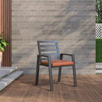 Ensemble de 2 fauteuils de jardin LeisureMod Chelsea en aluminium avec coussins - 34,84
