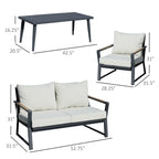 Ensemble de canapé de jardin avec fauteuils