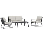 Ensemble de canapé de jardin avec fauteuils