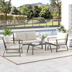 Ensemble de canapé de jardin avec fauteuils