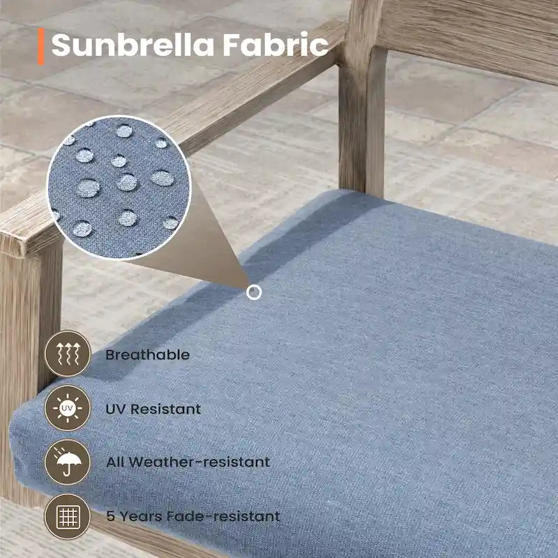 Tabourets de bar pivotants en aluminium pour terrasse avec coussins - Non disponible
