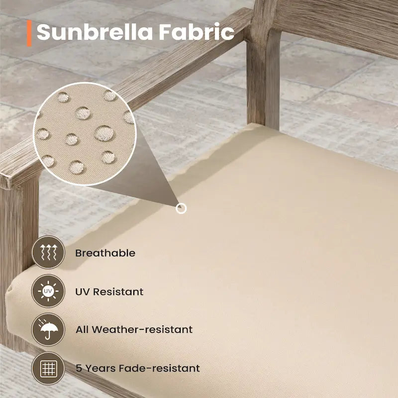 Tabourets de bar pivotants en aluminium pour terrasse avec coussins - Non disponible
