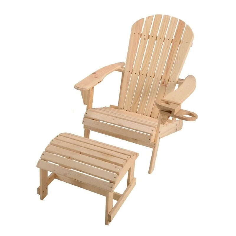 Ensemble fauteuil Adirondack et repose-pieds Earth Collection