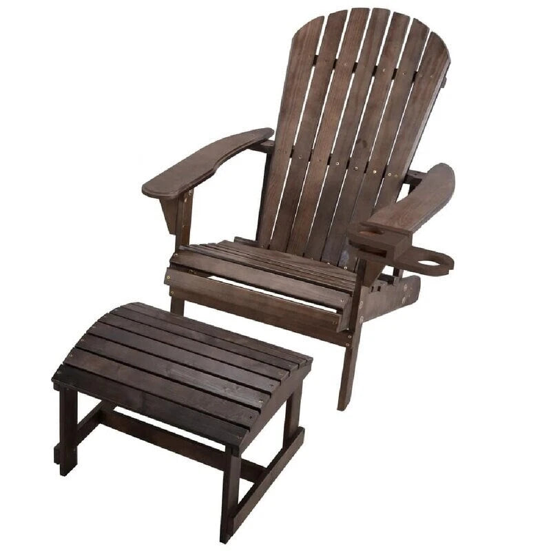 Ensemble fauteuil Adirondack et repose-pieds Earth Collection