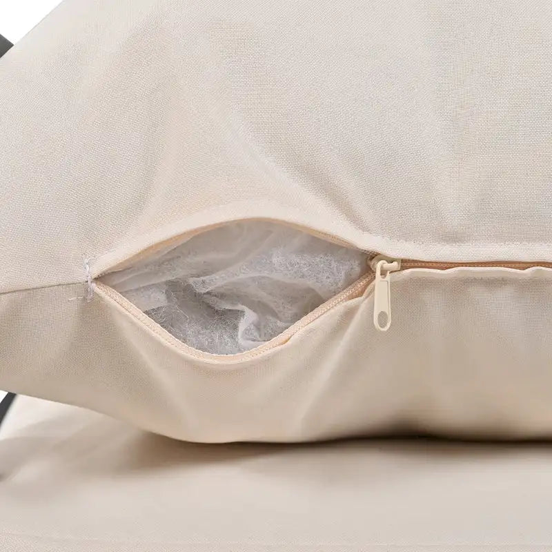 Ensemble de patio d'extérieur en acier 4 pièces avec table et coussins