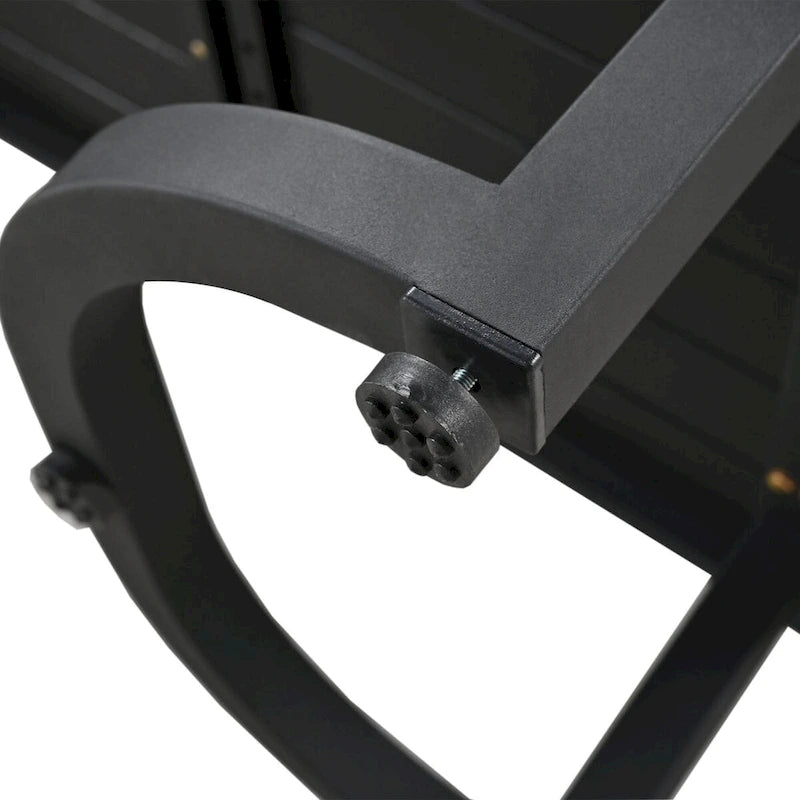 Ensemble de patio d'extérieur en acier 4 pièces avec table et coussins