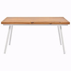 Ensemble de mobilier de jardin bohème en corde 4 pièces : salon de jardin avec table en bois d’acacia et coussins épais